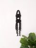 THE JOSEPHINE Modern Black Macrame Wall Hanging, Wall | Wall Hangings by Damaris Kovach. Item made of fiber