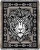 Essence - Maned Tiger Jacquard Woven Blanket | Linens & Bedding by Sean Martorana. Item composed of cotton