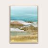 Uneven Ground I Art Print - Textured Coastal Landscape | Prints in Paintings by Lara Eckerman Art