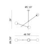 Alan Mizrahi IQ2165 Cosmic | Chandeliers by Alan Mizrahi Lighting Design