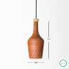 Mora Terracotta Pendant Lamp | Pendants by Lit Lamps - Sustainable Mindful Lighting. Item in asian or traditional style