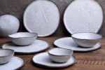 Classic Matte White Leaf - dinner set (16 or 32-piece) | Bowl in Dinnerware by Laima Ceramics. Item composed of stoneware