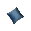 Ocean Blue Velvet Handprinted Pillow | Pillows by Britny Lizet. Item made of fabric compatible with boho and contemporary style