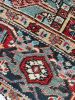 RARE Medium Size "Pocket" Heriz| Strawberry, Smokey Charcoal | Area Rug in Rugs by The Loom House. Item composed of fabric & fiber
