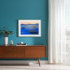 A Boat Named Freedom | Modern Abstract Nautical Print Framed | Oil And Acrylic Painting in Paintings by Shilo Ratner