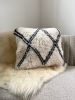 Moroccan Beni Ourain Pillow #8 | Cushion in Pillows by East Perry. Item made of fabric