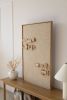 Quiet Form - Serene Wood Mosaic | Tapestry in Wall Hangings by Lale Studio & Shop. Item composed of oak wood and wool in minimalism or contemporary style