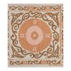 Hand Embroidered Suzani Quilt - Pastel Color Uzbek Table Clo | Tablecloth in Linens & Bedding by Vintage Pillows Store