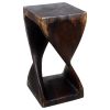 Haussmann® Original Wood Twist Stool 12 X 12 X 23 | Chairs by Haussmann®