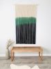 Large Dyed Macrame Wall Hanging / Woven Tapestry | Wall Hangings by Love & Fiber. Item made of cotton & fiber