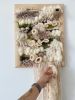 Framed unique coral reef wall hanging with crocheted details | Tapestry in Wall Hangings by Awesome Knots. Item composed of wood and cotton