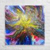 Canvas Print - In The Beginning - Cosmic Gold Explosion | Work by Eman's Gallery