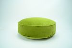 green round velvet cushion // round velvet floor pillow | Pillows by velvet + linen