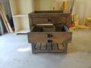 Model #1026 - Custom Single Sink Bathroom Vanity | Countertop in Furniture by Limitless Woodworking. Item made of maple wood works with mid century modern & contemporary style