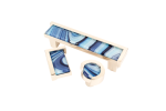 Astratto Stratosphere 4" CC Pull With Polished Nickel Finish | Hardware by Windborne Studios. Item made of glass