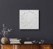 Dandelion wall art, textured painting, large wall art | Oil And Acrylic Painting in Paintings by Natasha Kanevski. Item composed of canvas in minimalism or contemporary style