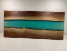 Walnut River Epoxy Board | Serving Board in Serveware by Good Wood Brothers. Item made of walnut with synthetic