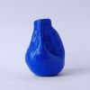 Alexis Porcelain Hand-crafted Blue Vase | Vases & Vessels by Vivee Home