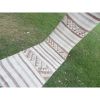 Mid Century Modern Herki Kilim Runner - Stair and Hallway | Runner Rug in Rugs by Vintage Pillows Store. Item composed of cotton and fiber