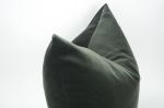 charcoal grey velvet pillow // grey velvet pillow | Pillows by velvet + linen