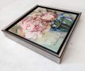 Peony oil painting original flowers canvas art in frame | Oil And Acrylic Painting in Paintings by Natart. Item made of canvas with synthetic works with contemporary style