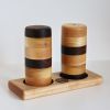 Table salt and pepper shaker – ash/cherry/walnut (Price taxe | Vessels & Containers by Slice of wood / Tranche de bois