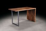 Walnut Waterfall Desk | Tables by Urban Lumber Co.. Item composed of walnut
