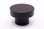 Dot 50 Black Aluminum Knob | Hardware by Windborne Studios. Item made of brass