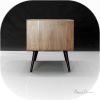 Nightstand Bedside Table Walnut / Oak Wood Board | Tables by Manuel Barrera Habitables. Item composed of oak wood and marble