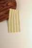 Oh! Stripes (Lime) Block Print Napkins, Set of 4 | Linens & Bedding by Ninéh