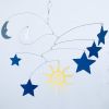 Baby Mobile Art Sun Moon and Stars | Wall Sculpture in Wall Hangings by Skysetter Designs. Item made of metal compatible with modern style