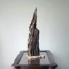 Tree Bark Driftwood Art Sculpture "Crusty Cusp" | Sculptures by Sculptured By Nature  By John Walker. Item made of wood works with minimalism style