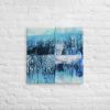Canvas Print – Glacial Drift – Blue Abstract Glacier Art | Work by Eman's Gallery