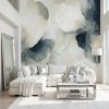 BLUE BLOOMS — Navy & Ivory Floral Wallpaper Pattern | Wall Treatments by ELLE WALLS