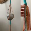 Macrame Disco Ball Hanger | Ornament in Decorative Objects by Rosie the Wanderer. Item composed of cotton and fiber