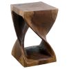 Haussmann® Original Wood Twist Stool 12 X 12 X 18 | Chairs by Haussmann®