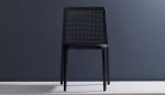"Wing" CW9. Monochrome Black | Dining Chair in Chairs by SIMONINI. Item composed of wood and leather