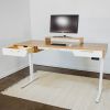 Atlas Desk - 72" - Natural Quarter Sawn White Oak | Tables by ROMI. Item made of oak wood works with minimalism & mid century modern style