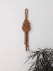 THE PIPA Small Modern Macrame Wall Hanging in Camel/Brown | Wall Hangings by Damaris Kovach