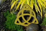 Triquetra Knot Celtic Earthenware Pottery Wall Hanging | Wall Sculpture in Wall Hangings by Studio Strietnberger / Knottery Pottery - Kathleen Streitenberger. Item made of ceramic