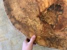 Spalted Sycamore Cookie Industrial Coffee Table - In Stock | Tables by Hazel Oak Farms. Item made of wood & metal