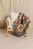 The AZULE Jacquard Woven Throw Blanket | Soft Cotton Decor | Linens & Bedding by Parker Heath | PAR  KER made. Item made of cotton compatible with boho and mid century modern style