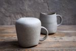 STC mug with handle "Stability" - organic natural stoneware | Drinkware by Laima Ceramics. Item made of stoneware works with minimalism style