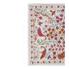 Suzani Bird Pictorial Tribal Tapestry - Animal Uzbek Table C | Tablecloth in Linens & Bedding by Vintage Pillows Store