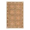 Vintage Asian Suzani Textile - Samarkand Faded Camel Bedspre | Tablecloth in Linens & Bedding by Vintage Pillows Store