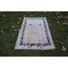 Turkish Soft Muted Color Oushak Living Room Rug 3'6" X 5'8" | Area Rug in Rugs by Vintage Pillows Store. Item composed of cotton and fiber
