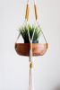 Minimalist Architectural Macrame Plant Hanger – 35” Handmade Indoor Planter | Plants & Landscape by Freefille
