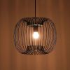 Zura Bubble Pressed Black Hanging Lamp | Pendants by Home Blitz. Item made of metal