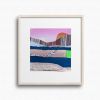 Shore Waves - Original 6x6 Collage | Shilo Ratner | Work by Shilo Ratner