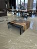 Waterfall Resin Table, Waterfall Coffee Table, Coffee Table | Tables by Tinella Collection. Item composed of wood and synthetic in contemporary or art deco style